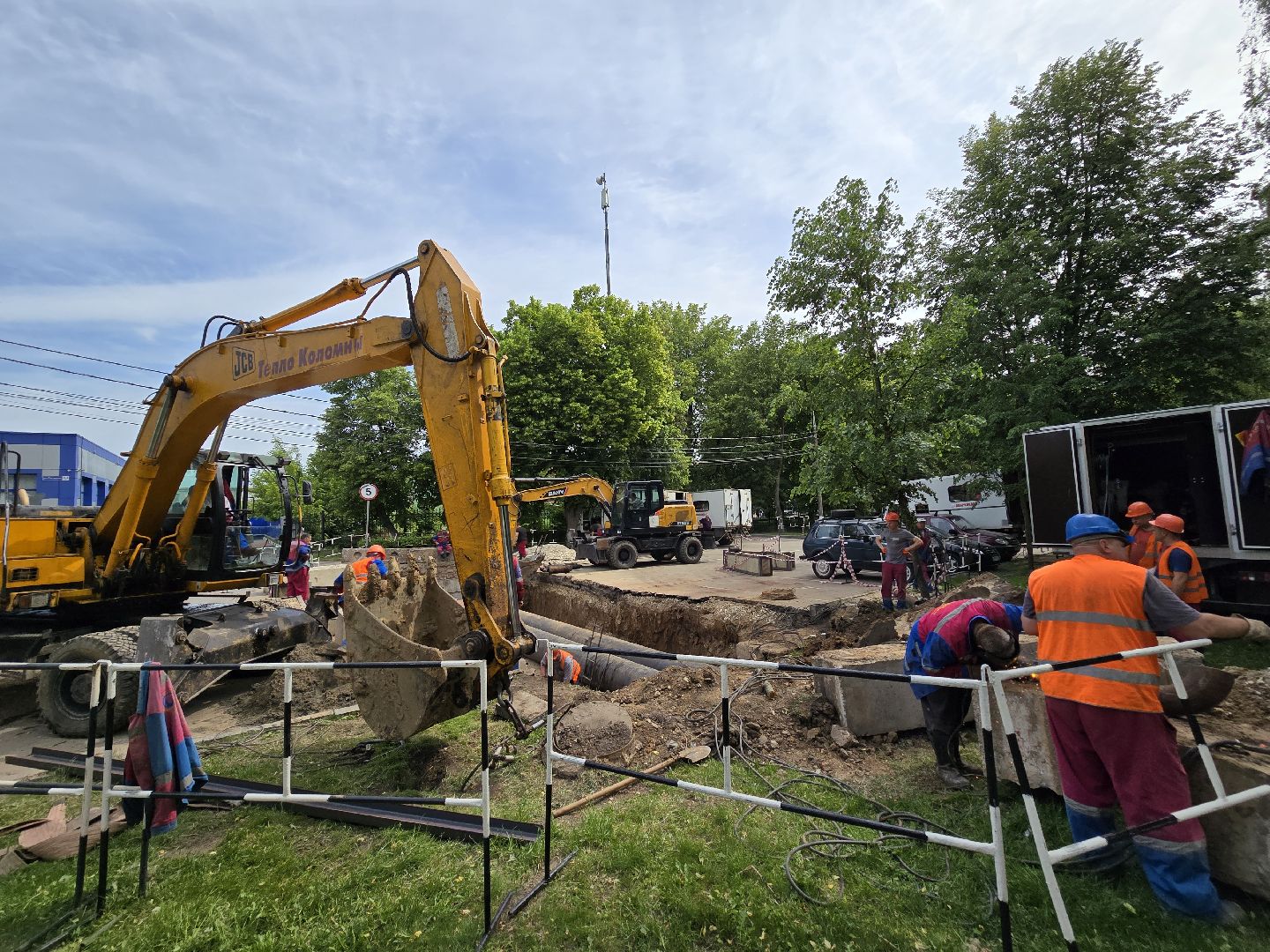 Коломна, ремонт теплотрассы, жкх,