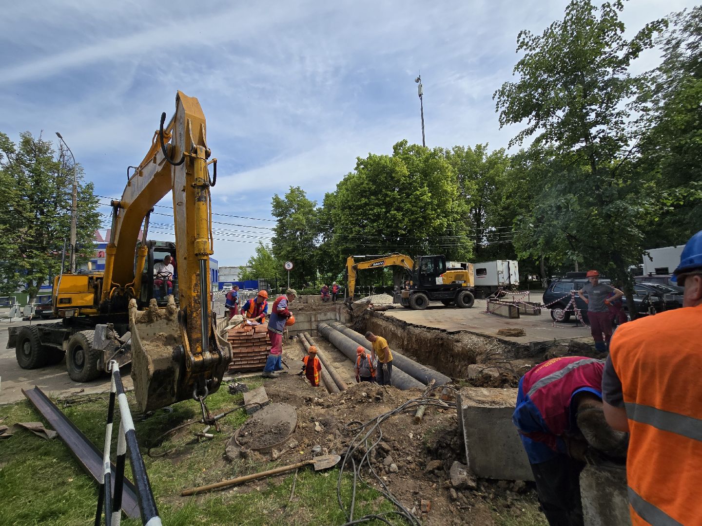 Коломна, ремонт теплотрассы, жкх,