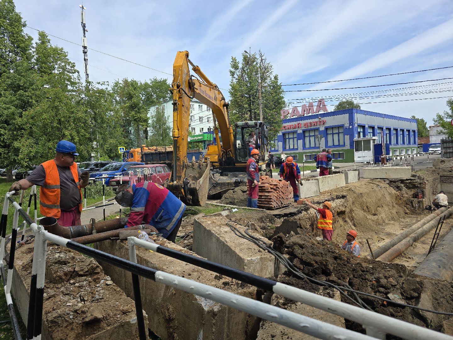 Коломна, ремонт теплотрассы, жкх,