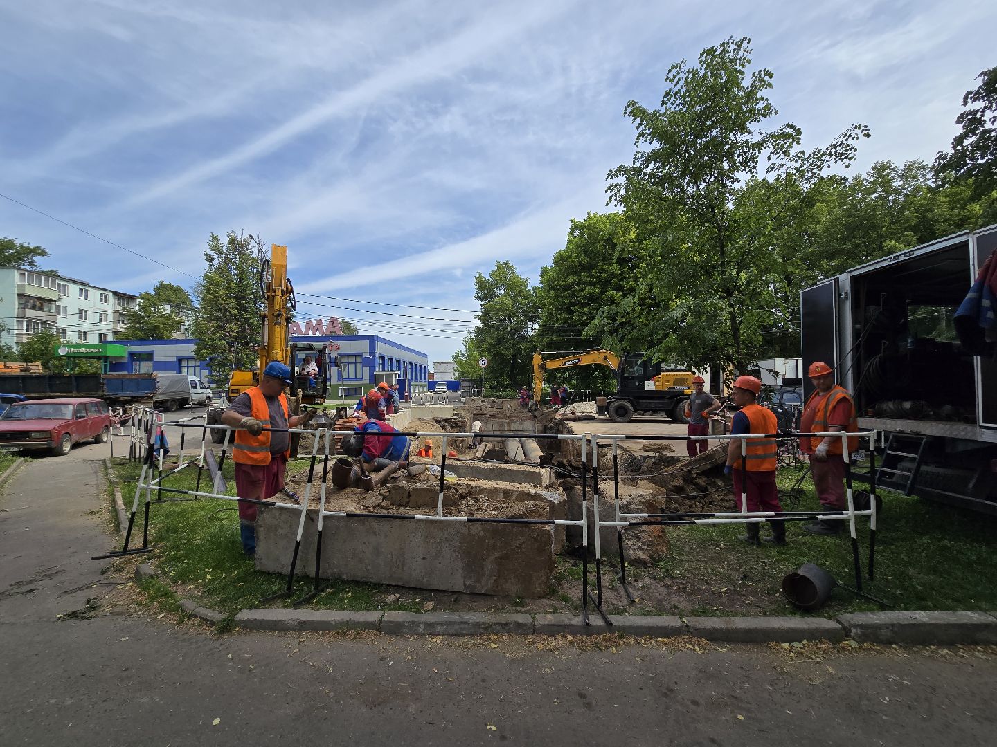 Коломна, ремонт теплотрассы, жкх,