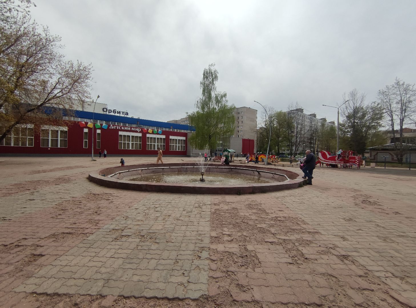 фонтан, включение фонтанов, благоустройство, Дубна