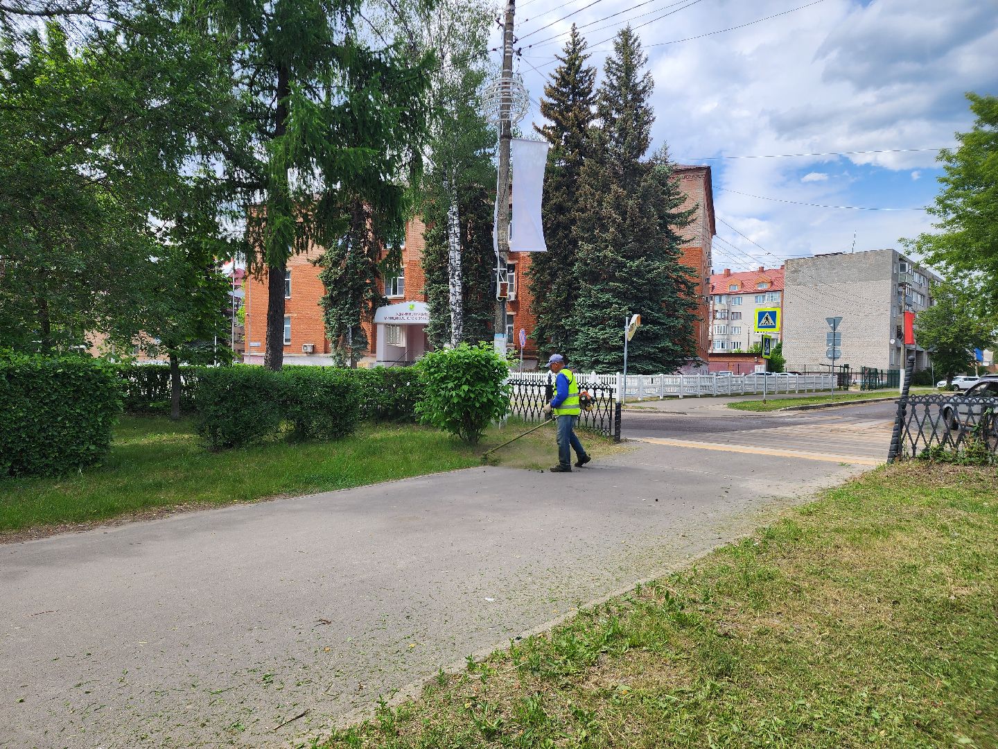 благоустройство, шатурский округ, окос травы,