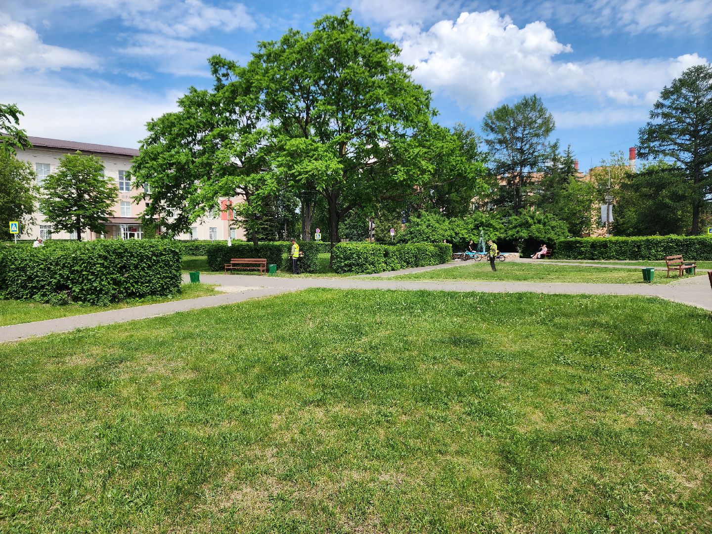 благоустройство, шатурский округ, окос травы,