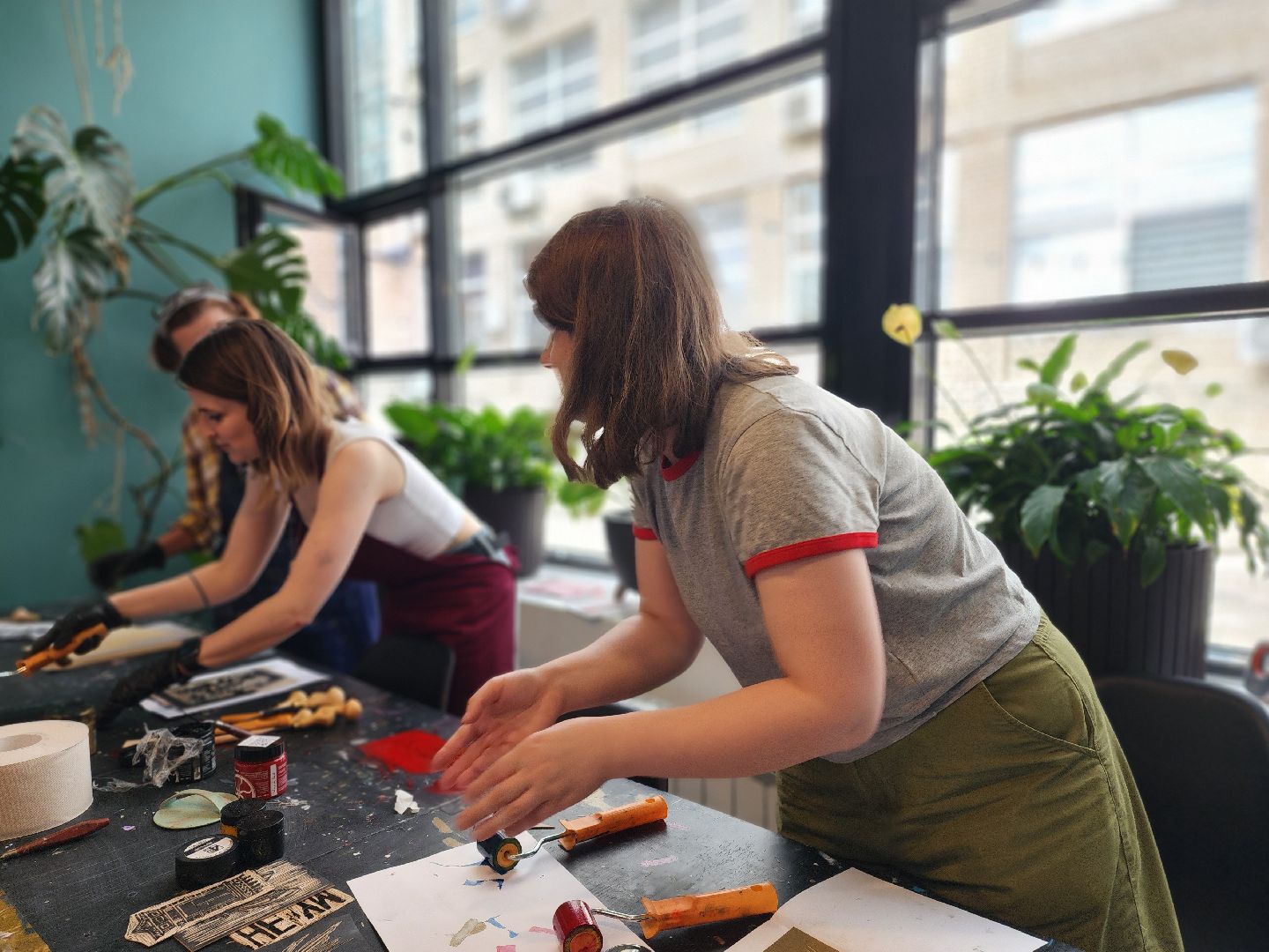 черноголовка, линогравюры, мастер-класс,