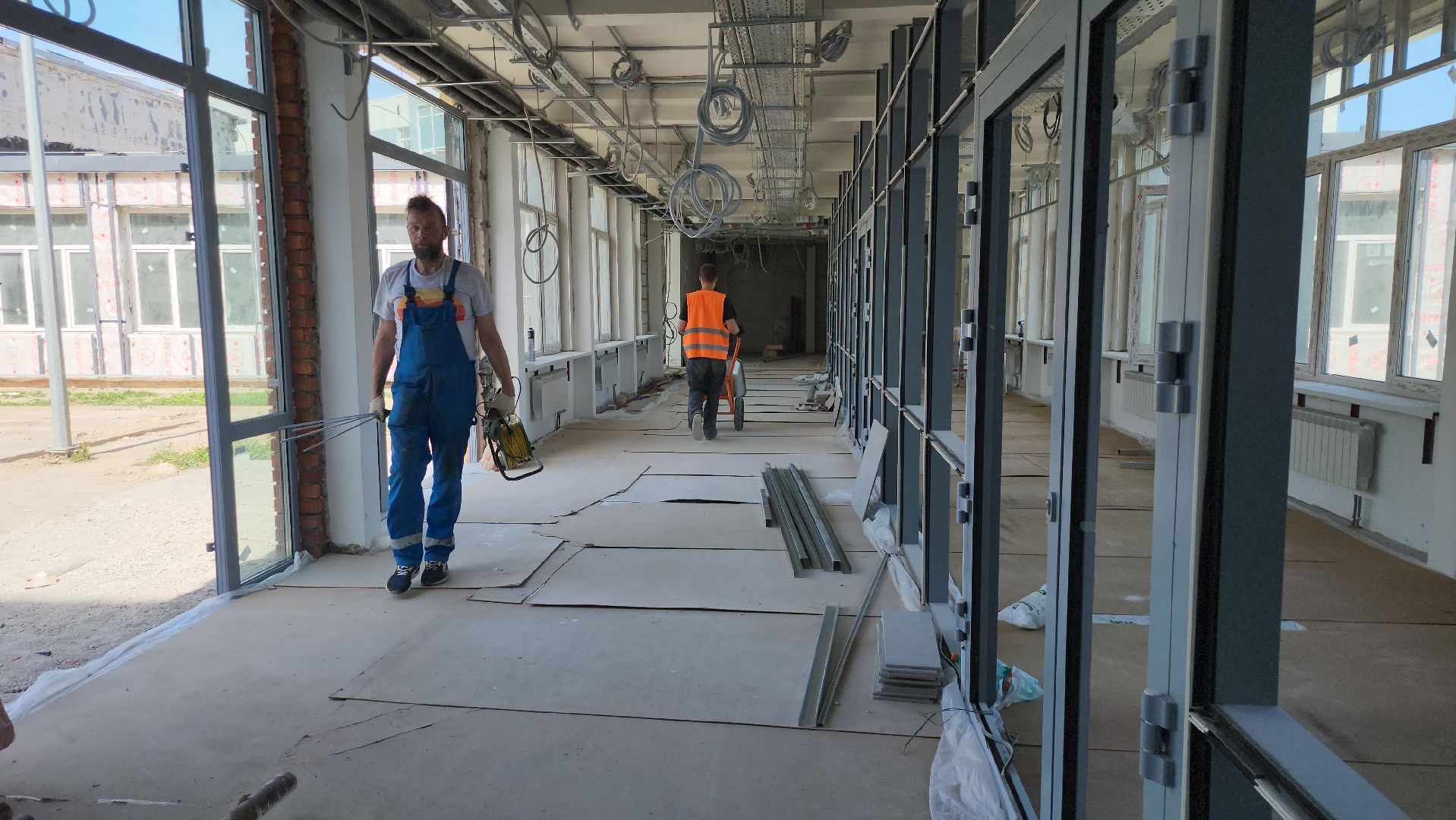 серпухов, подмосковье, капремонт школы,