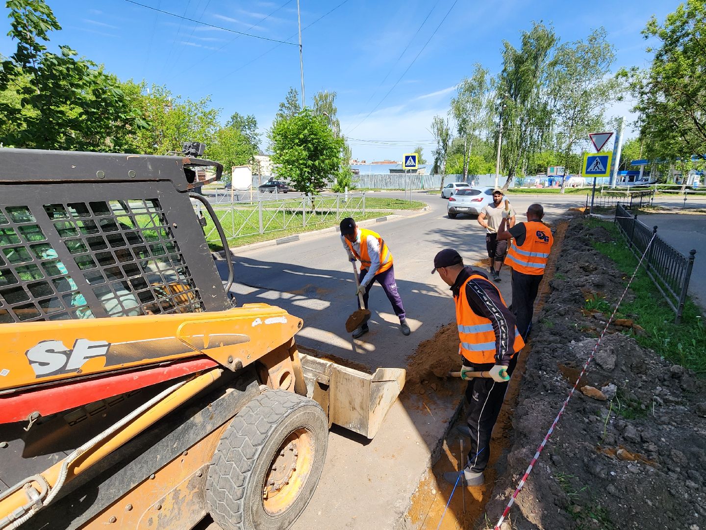 чехов, улица молодежная, ремонт дороги, дорожный ремонт, укладка бордюра, замена покрытия, благоустройство, госпрограмма московской области, развитие дорожного комплекса,