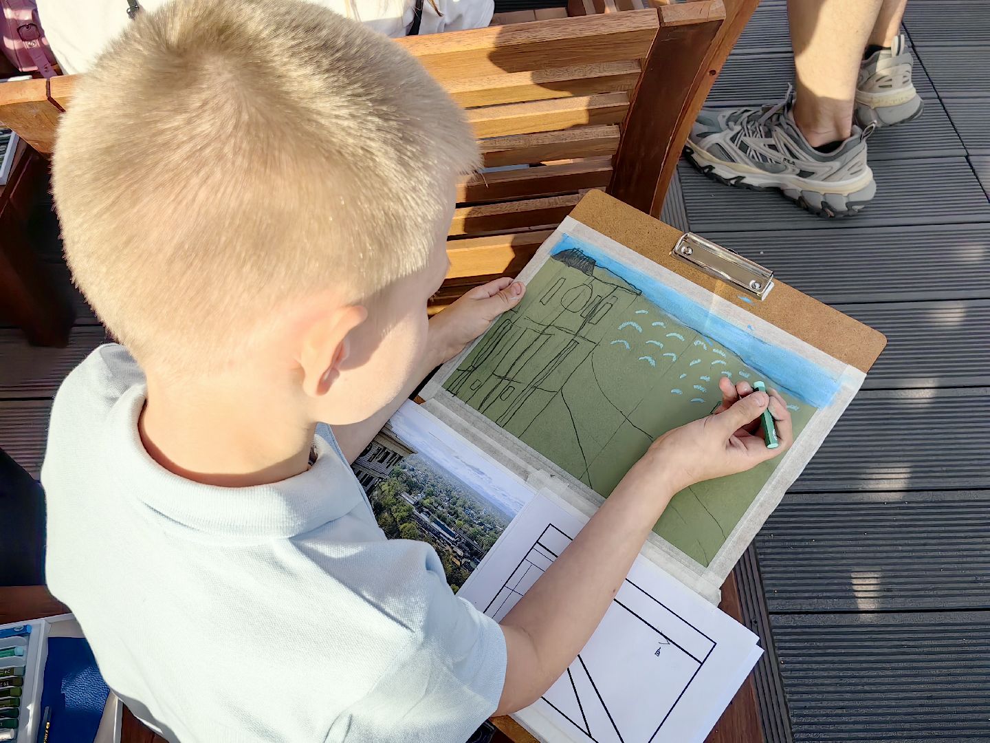 мастер-класс, рисунок, панорама, дом, соседи,