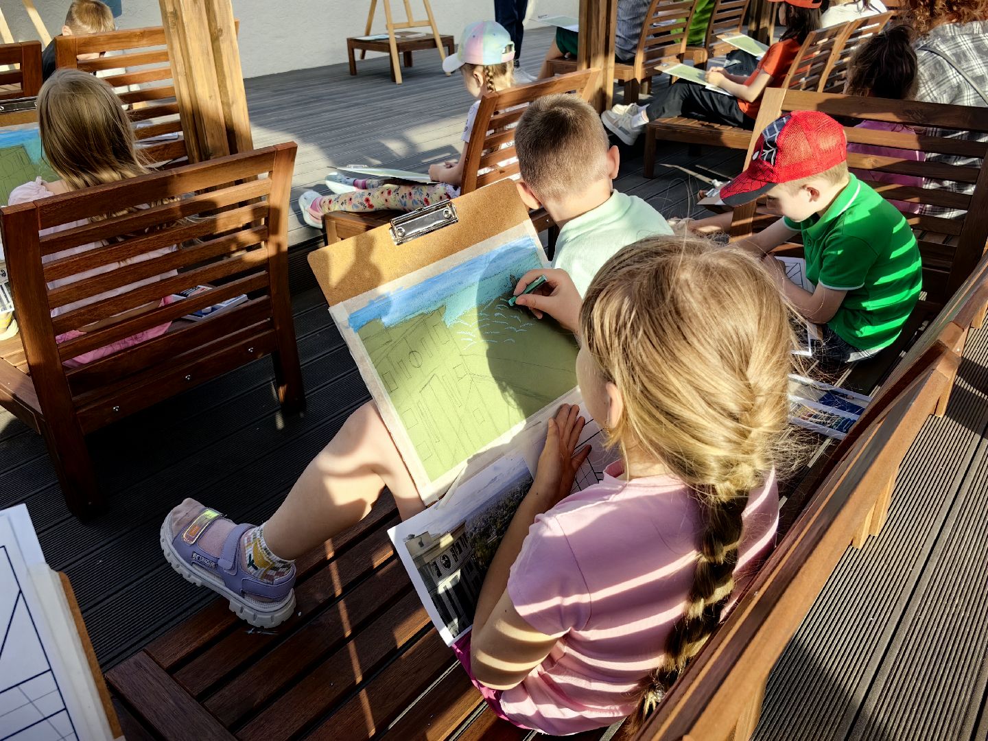 мастер-класс, рисунок, панорама, дом, соседи,