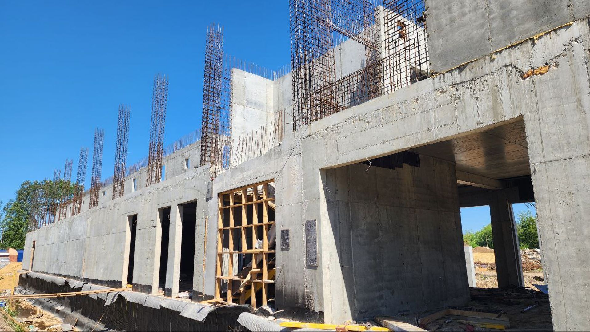 строительство, луховицы, новый стадион,