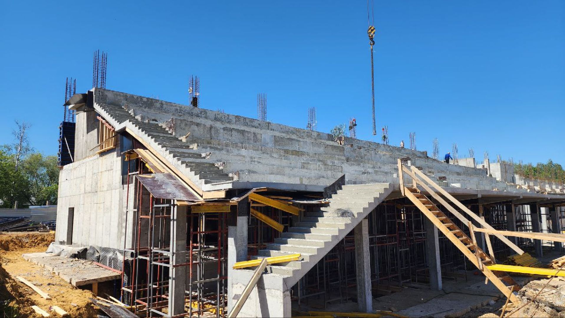 строительство, луховицы, новый стадион,