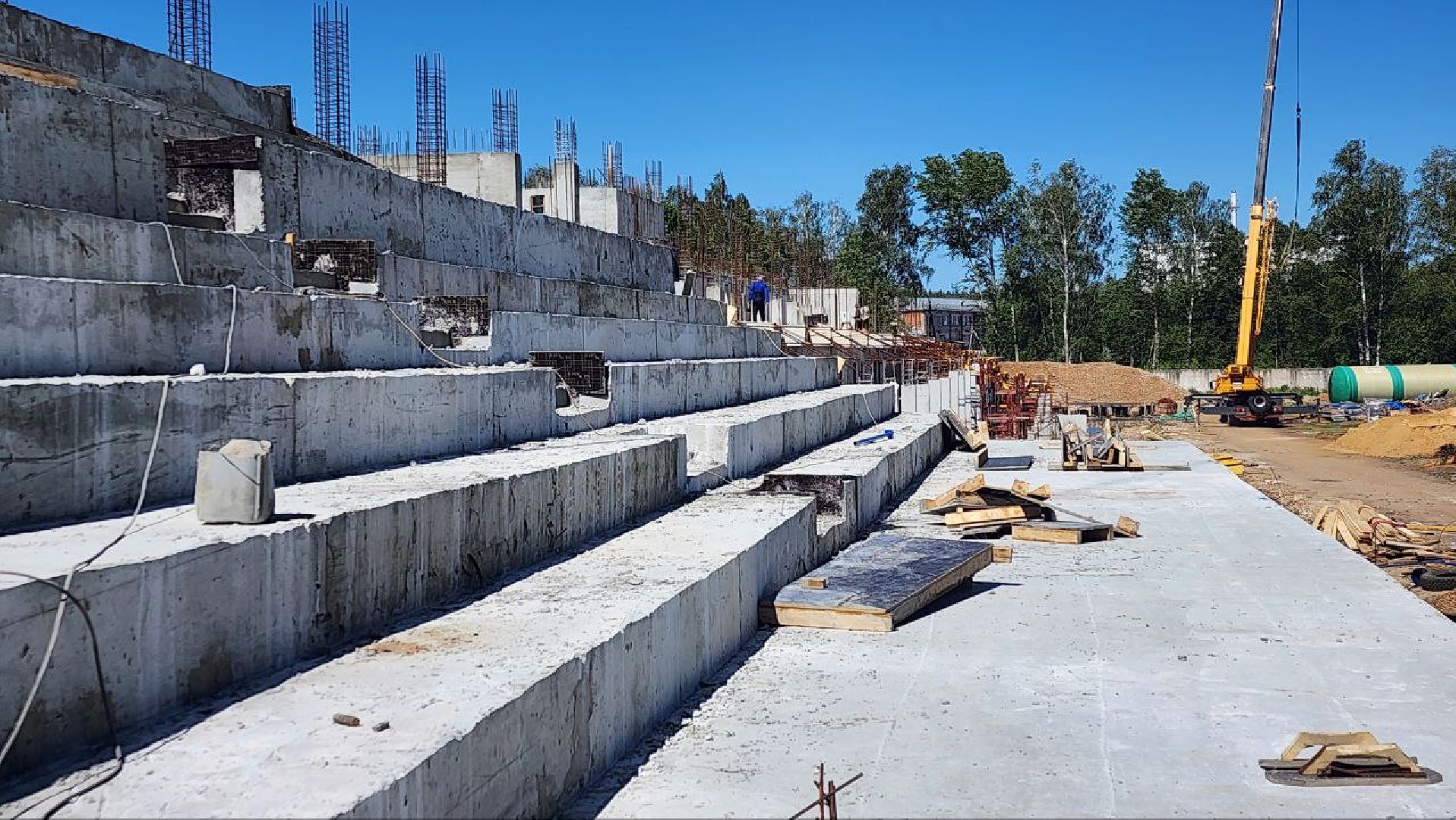 строительство, луховицы, новый стадион,