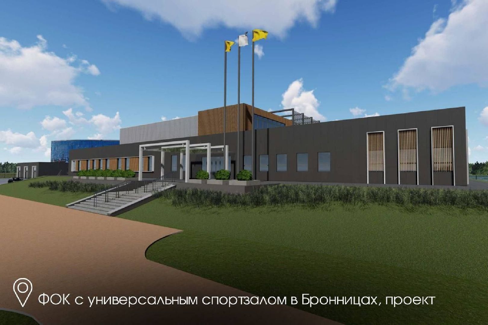 бронницы , строительство физкультурно-оздоровительного комплекса в Бронницах , строительство в бронницах, эллинг ,
