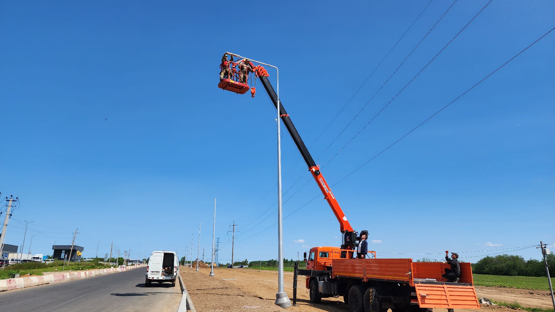 дороги, истра, строительство моста,