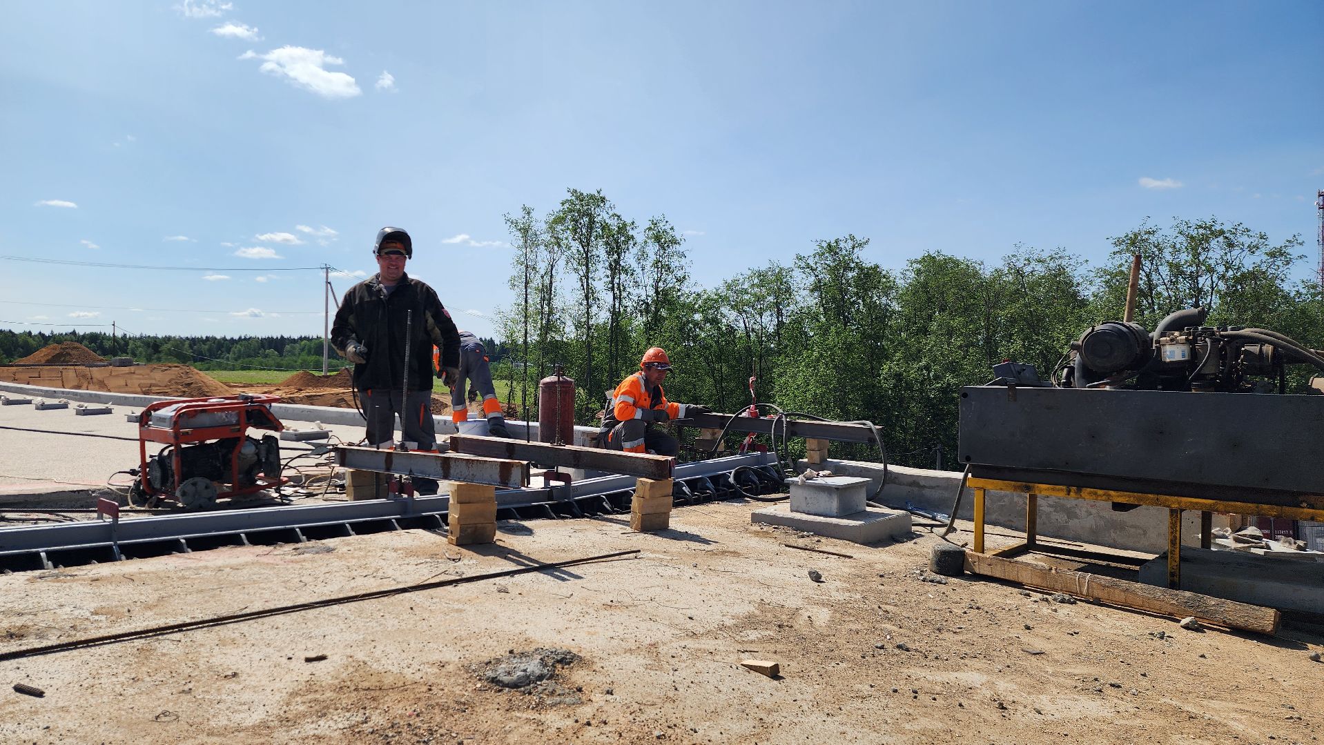 дороги, истра, строительство моста,