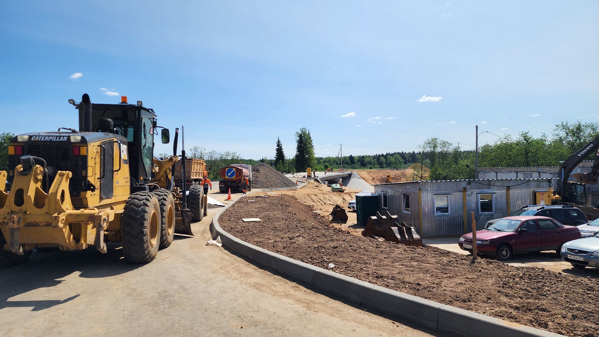 дороги, истра, строительство моста,