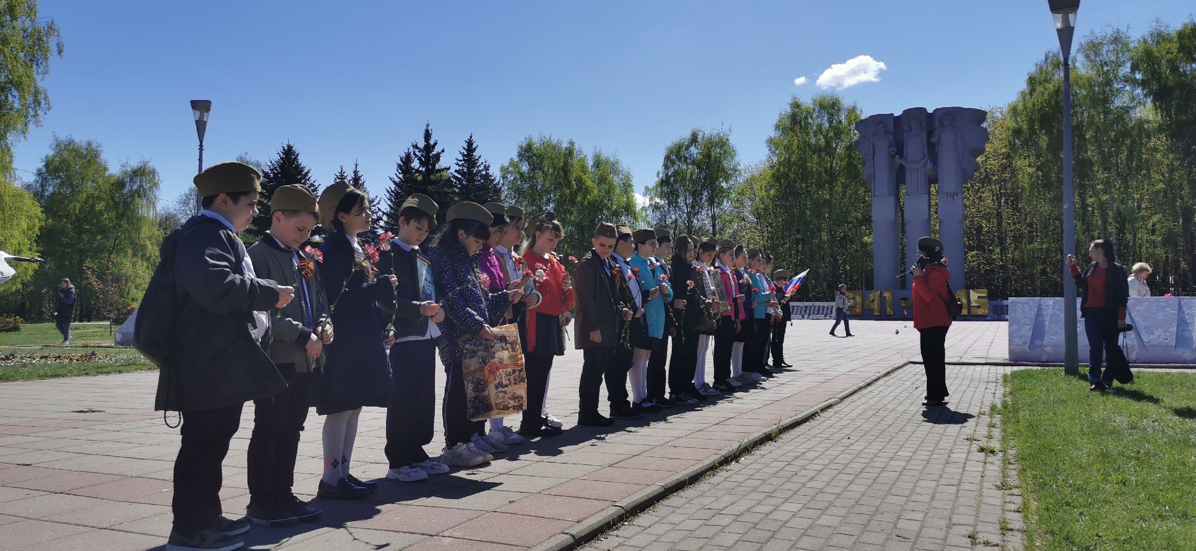 день победы, школьники,