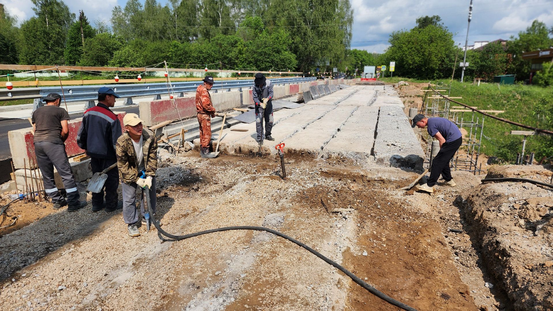 ремонт путепровода, волоколамск,