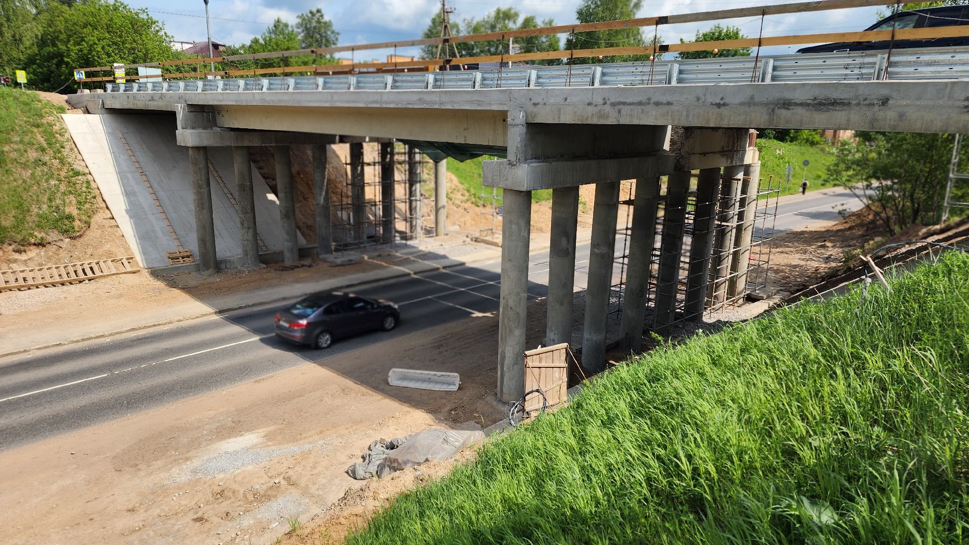 ремонт путепровода, волоколамск,