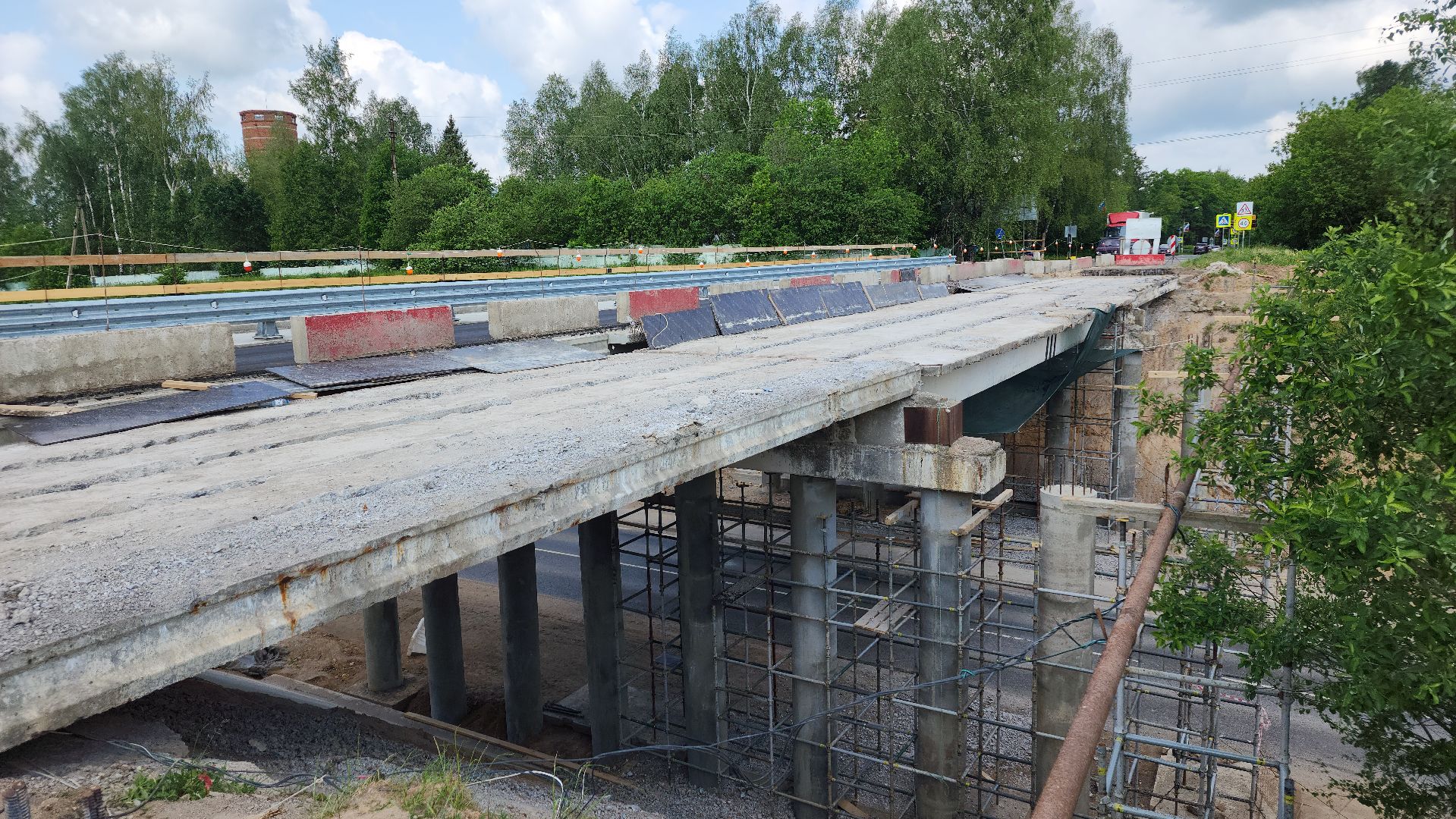 ремонт путепровода, волоколамск,