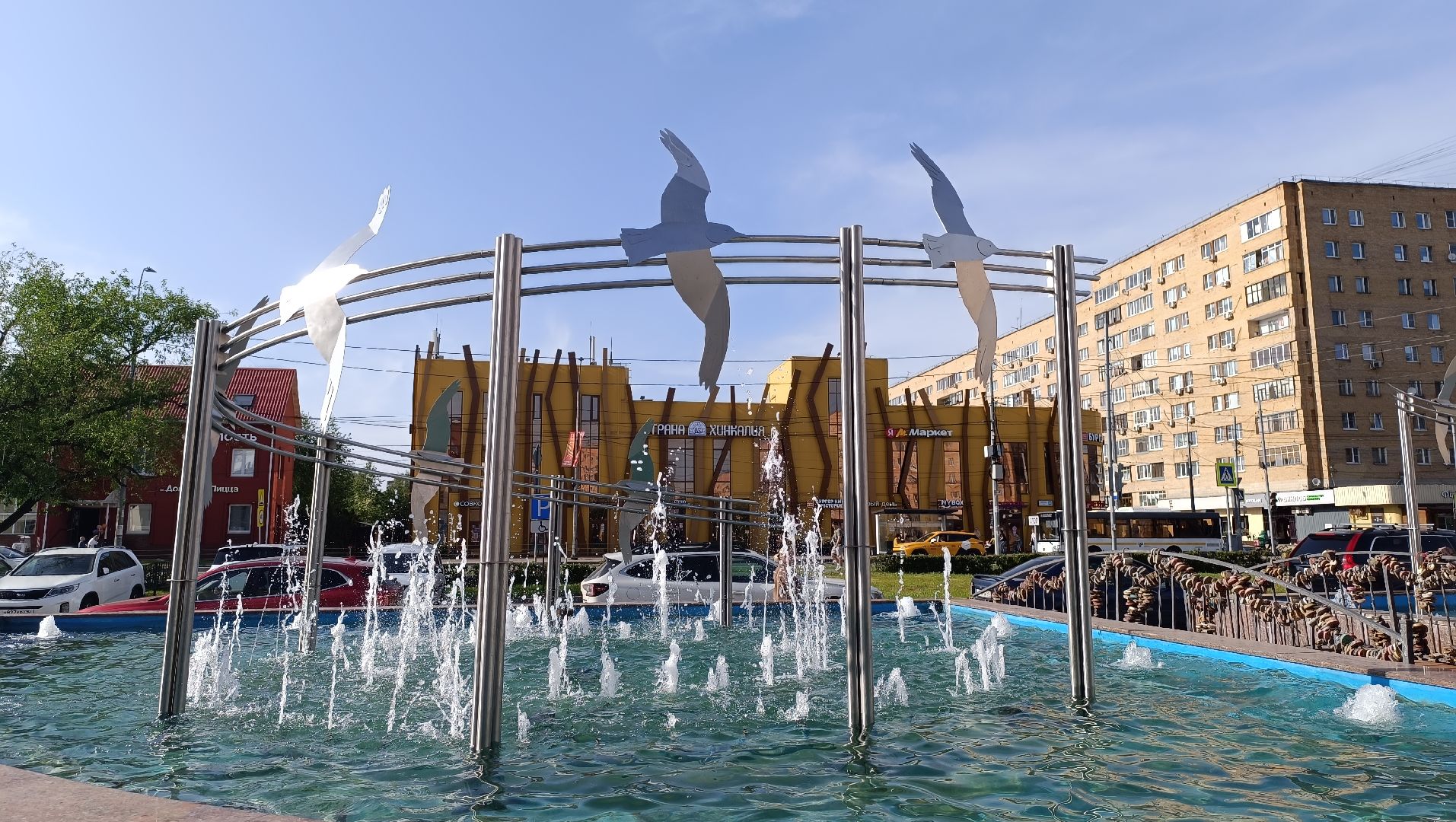 благоустройство, фонтан, лобня,