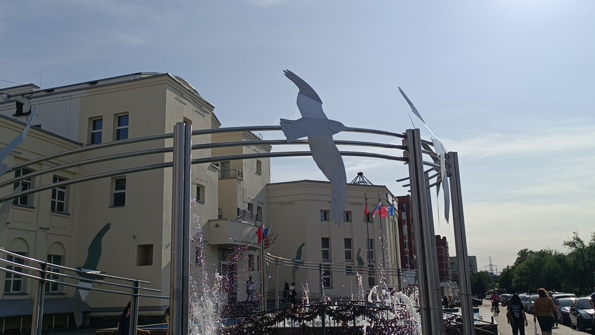 благоустройство, фонтан, лобня,