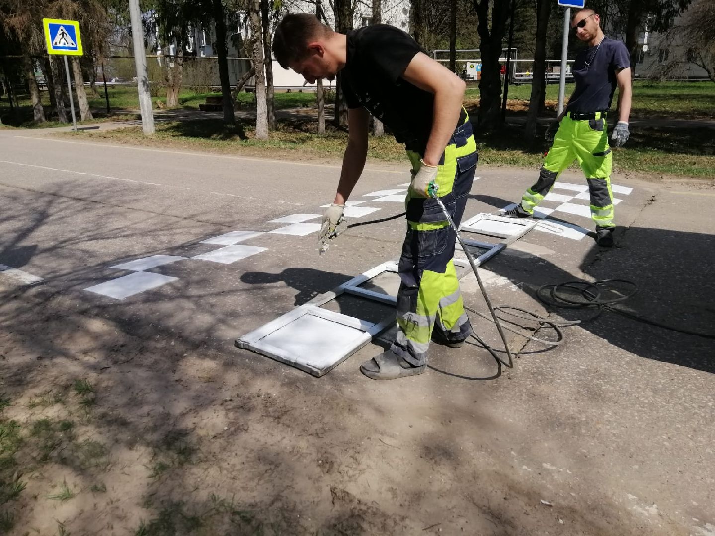 городской округ восход, дорожная разметка, дорога, благоустройство,