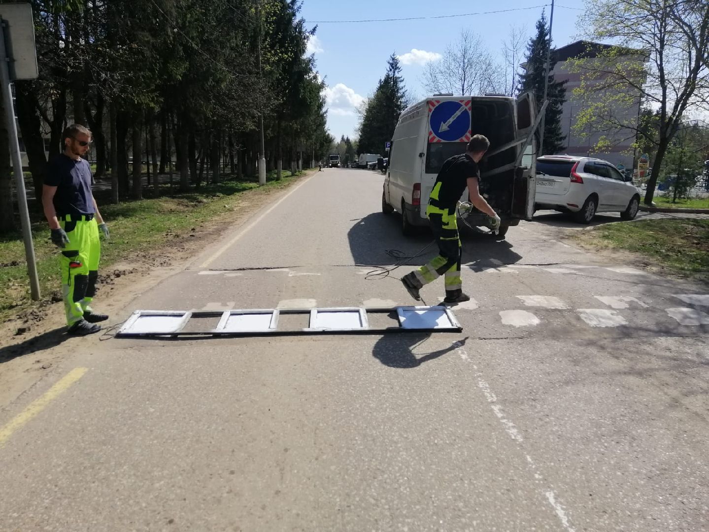 городской округ восход, дорожная разметка, дорога, благоустройство,