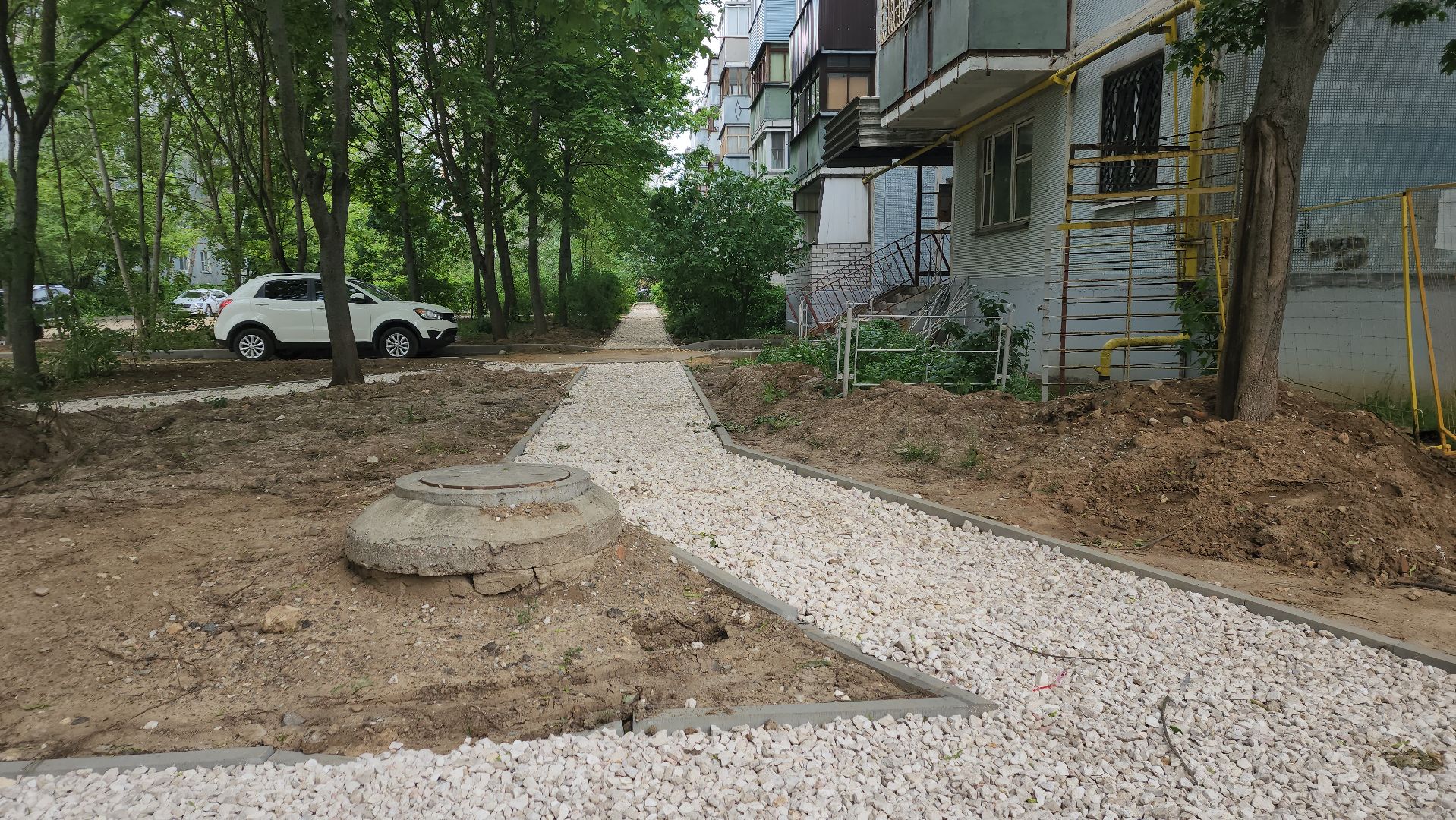 ивантеевка, вертикалки, дворовая территория, благоустройсво, комплексное благоустройство,парковки, тротуары, контейнерная площадка,