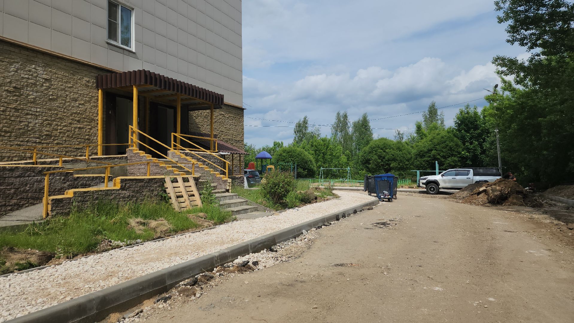 ивантеевка, вертикалки, дворовая территория, благоустройсво, комплексное благоустройство,парковки, тротуары, контейнерная площадка,