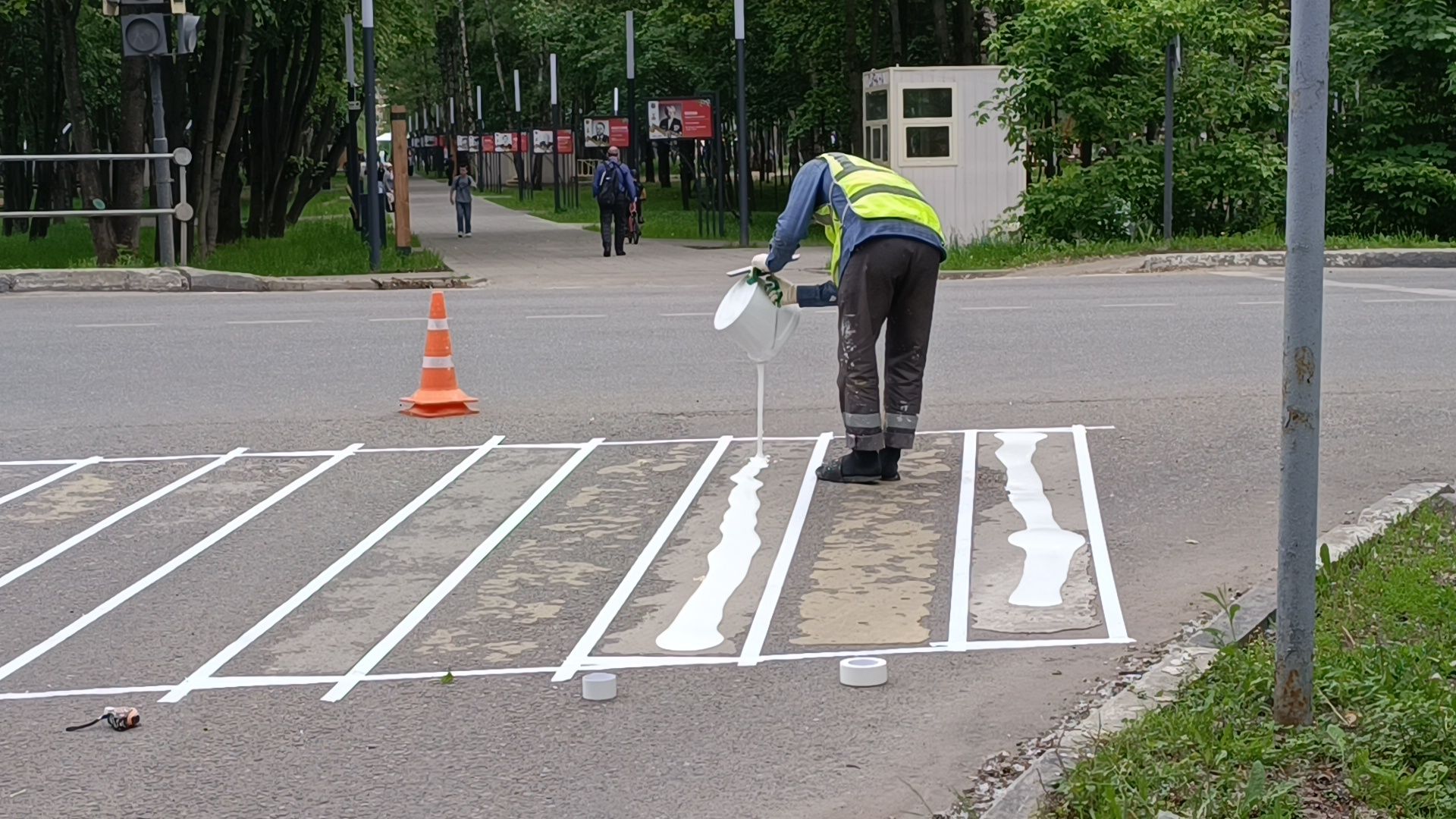 дорога, лобня, дорожная разметка,