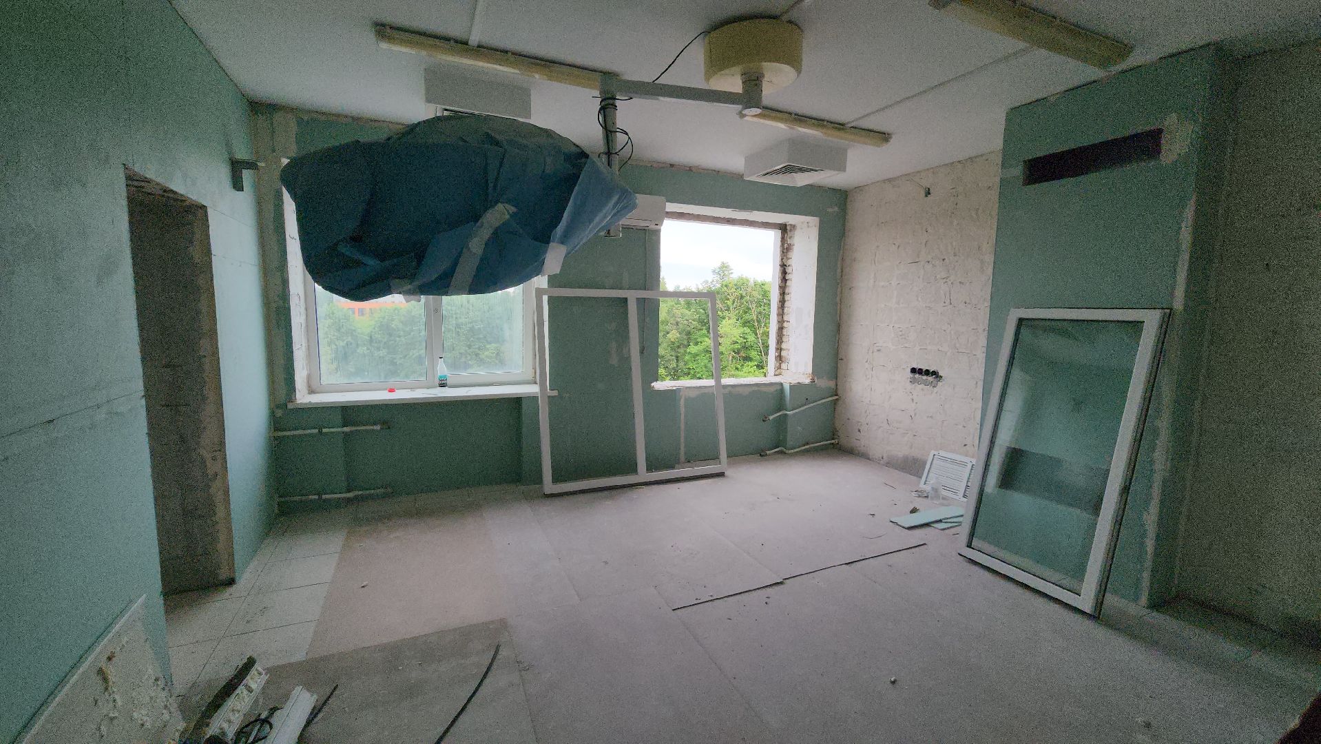 кашира, каширская больница, капитальный ремонт, гинекология, демонтаж, укладка плитки,