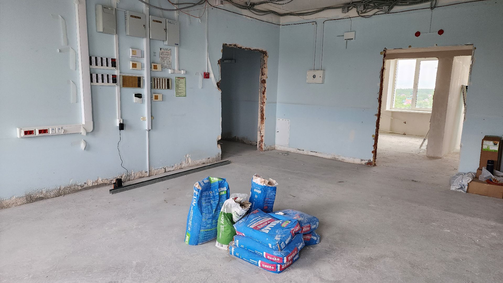 кашира, каширская больница, капитальный ремонт, гинекология, демонтаж, укладка плитки,