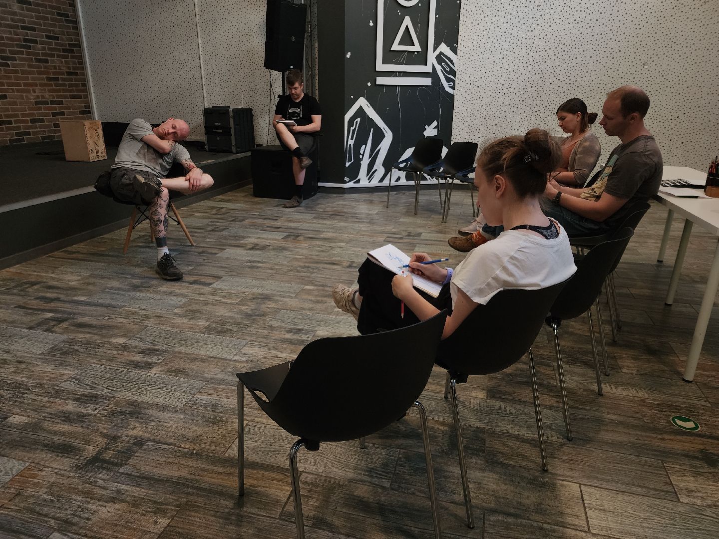 черноголовка, наброски, мастер-класс,