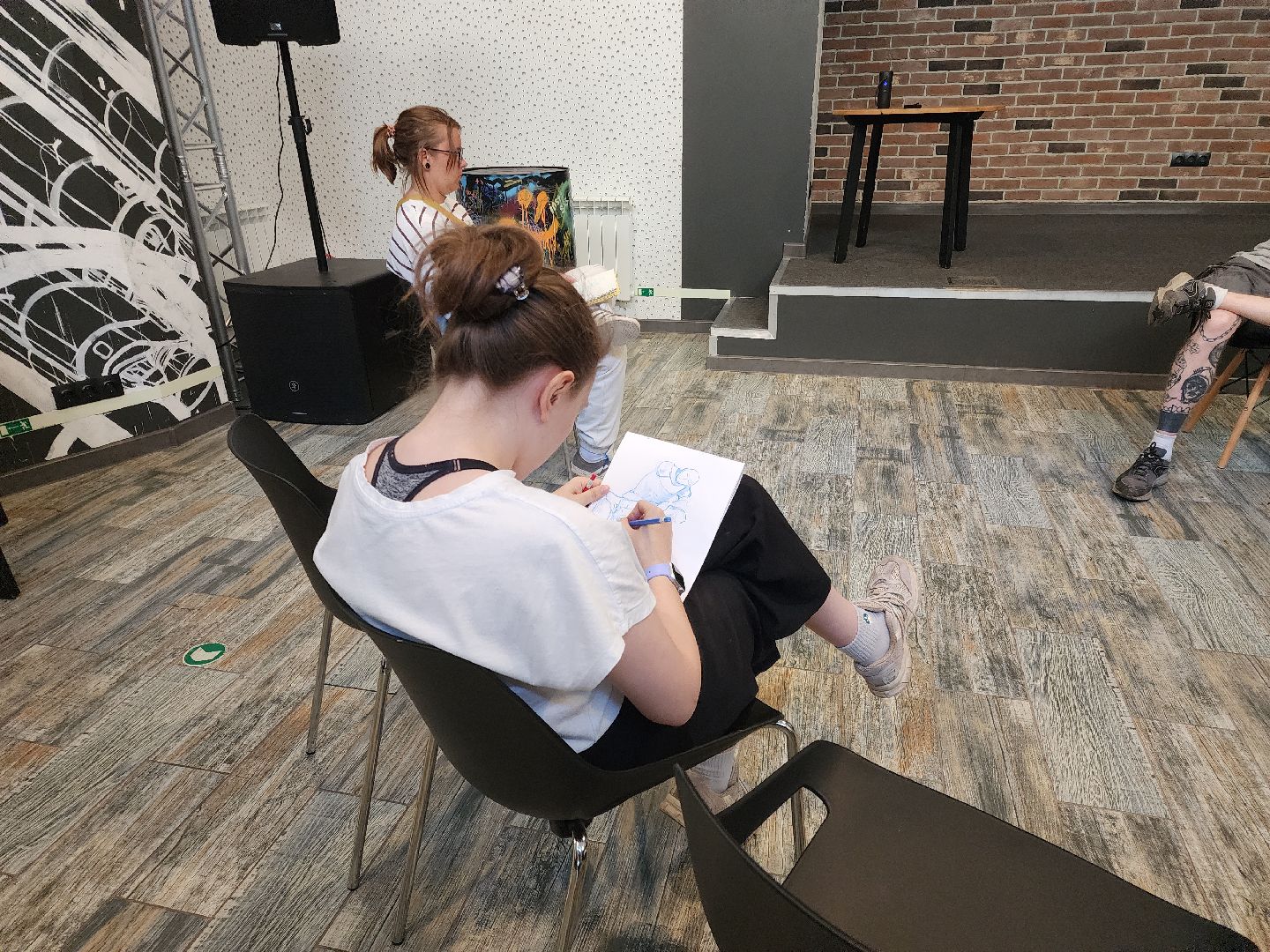 черноголовка, наброски, мастер-класс,