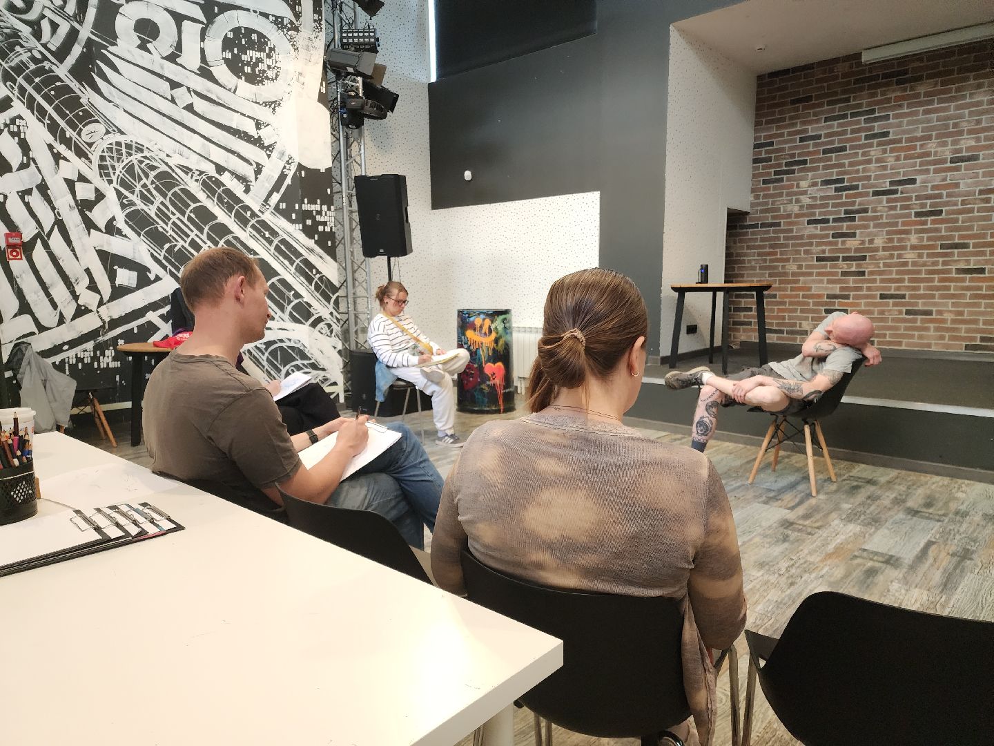 черноголовка, наброски, мастер-класс,