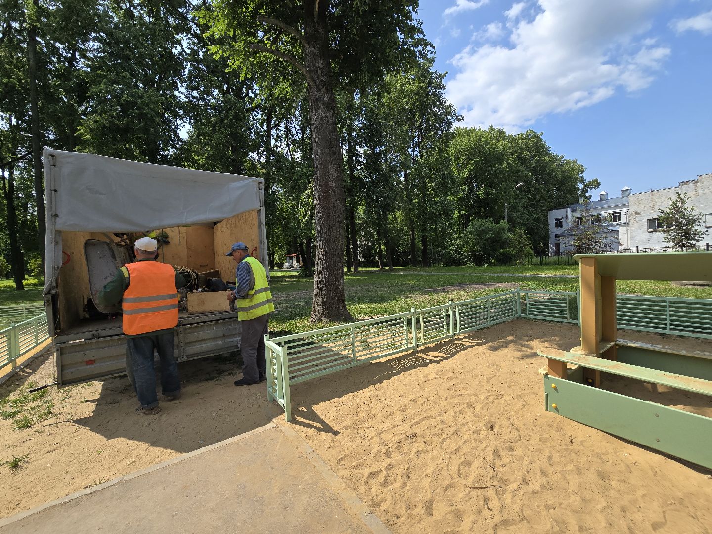 Коломна, детская площадка, песочница,