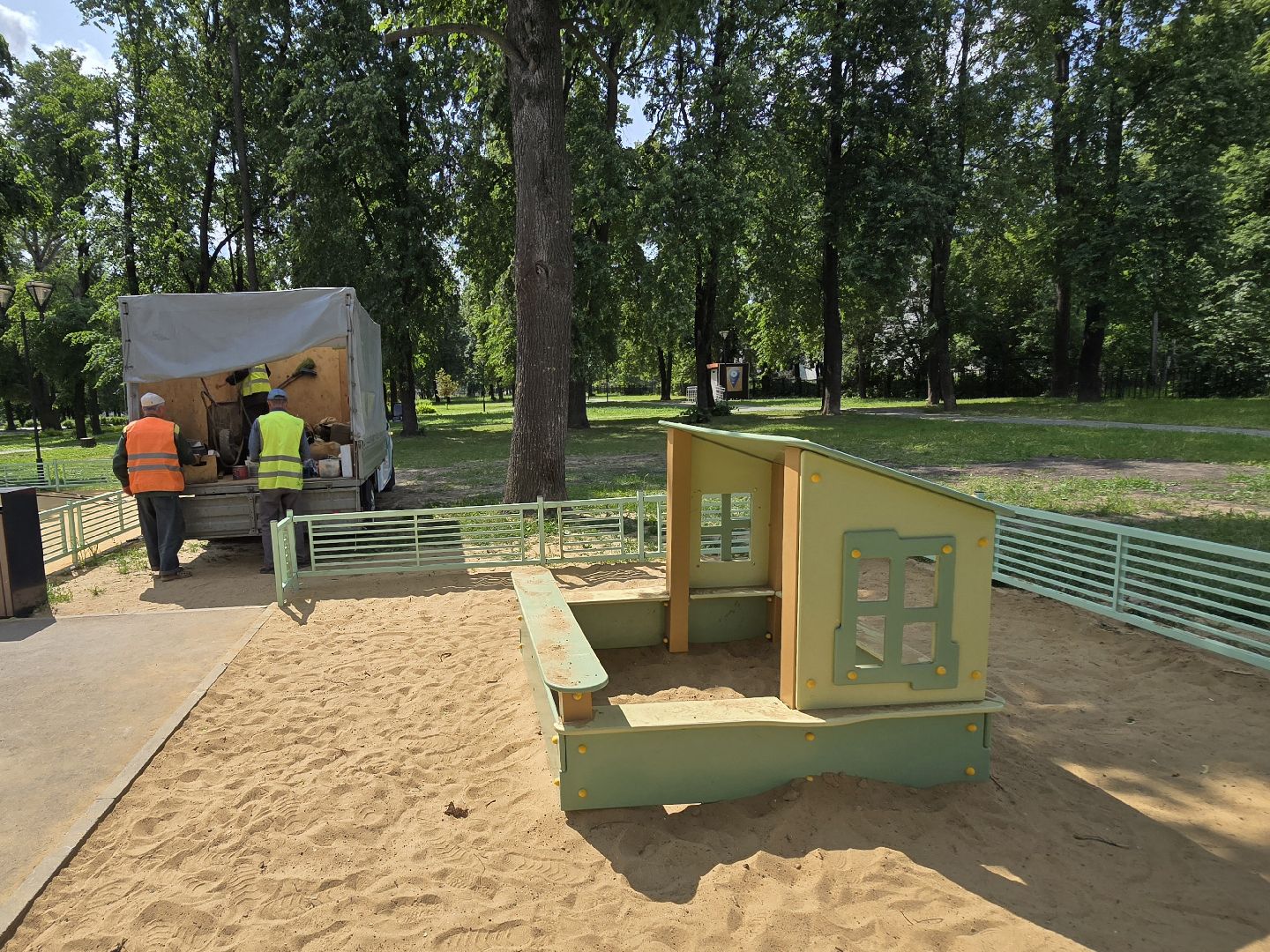 Коломна, детская площадка, песочница,