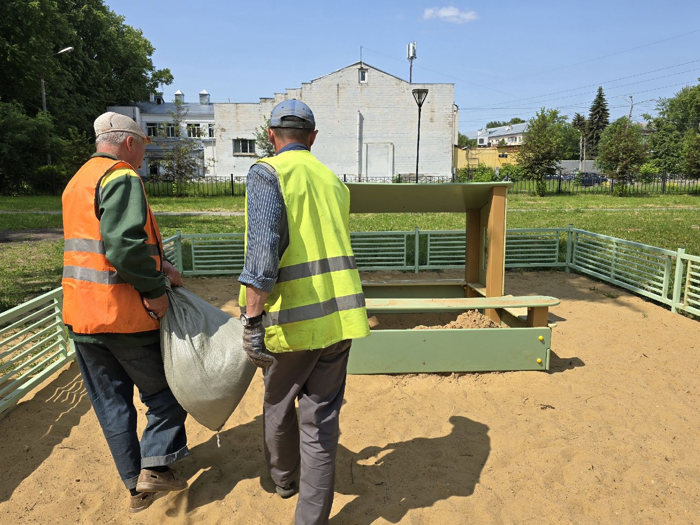 Коломна, детская площадка, песочница,