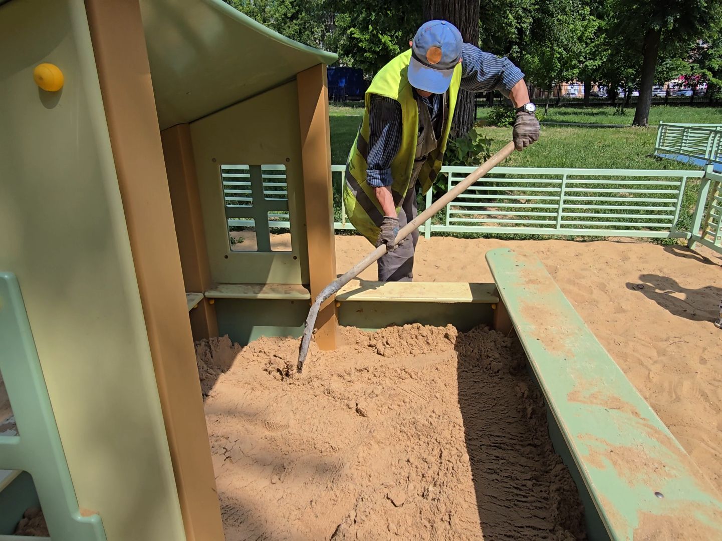 Коломна, детская площадка, песочница,