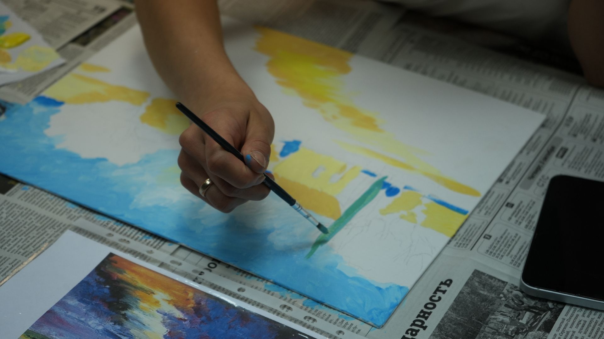 мастер-класс, живопись,