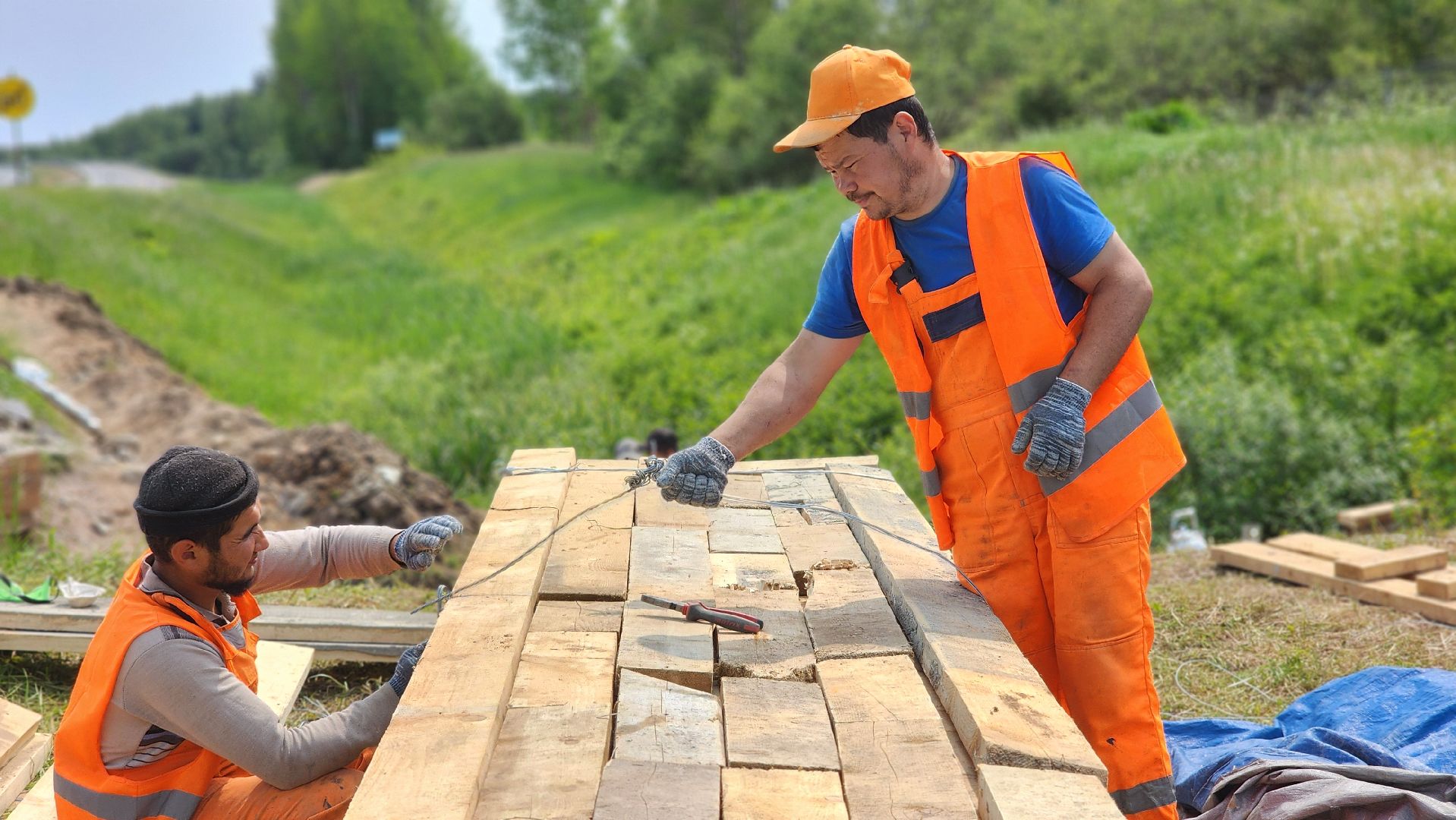 волоколамск, м9 балтия,ремонт водопропуска,