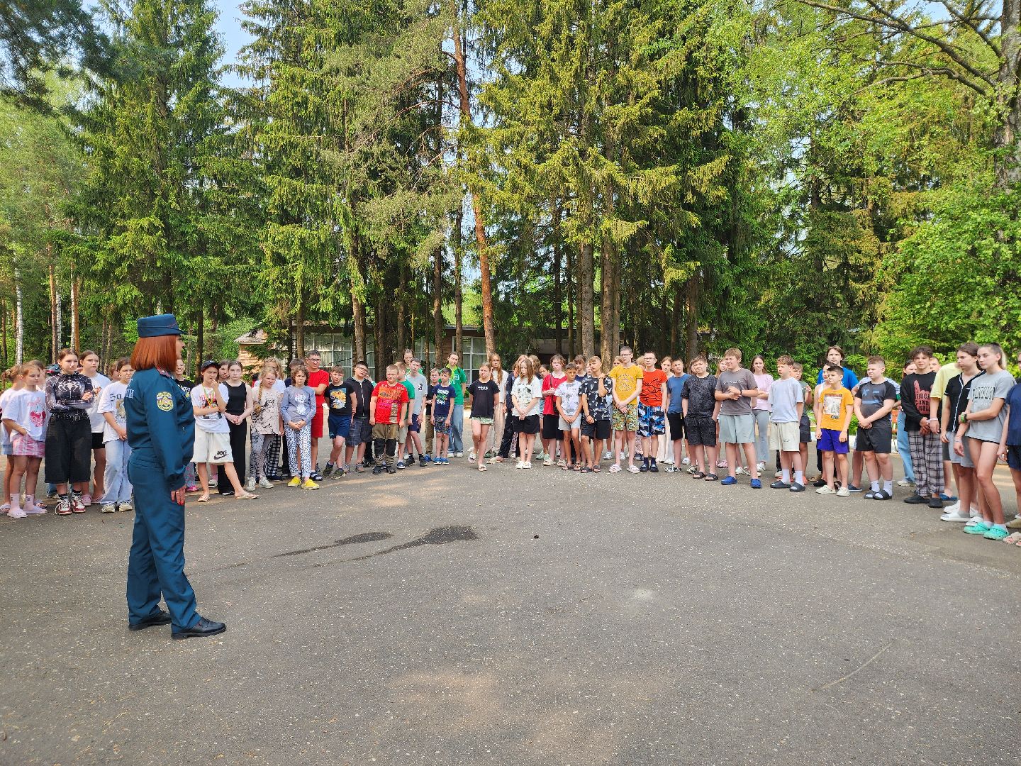 ногинск, дети, лагерь, мчс, пожарная безопасность, учения мчс,