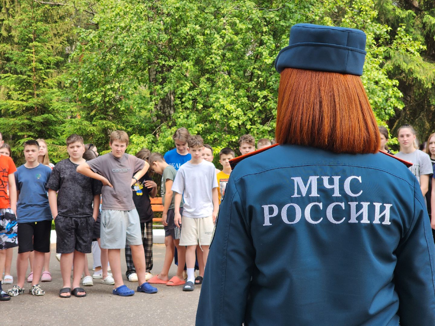 ногинск, дети, лагерь, мчс, пожарная безопасность, учения мчс,