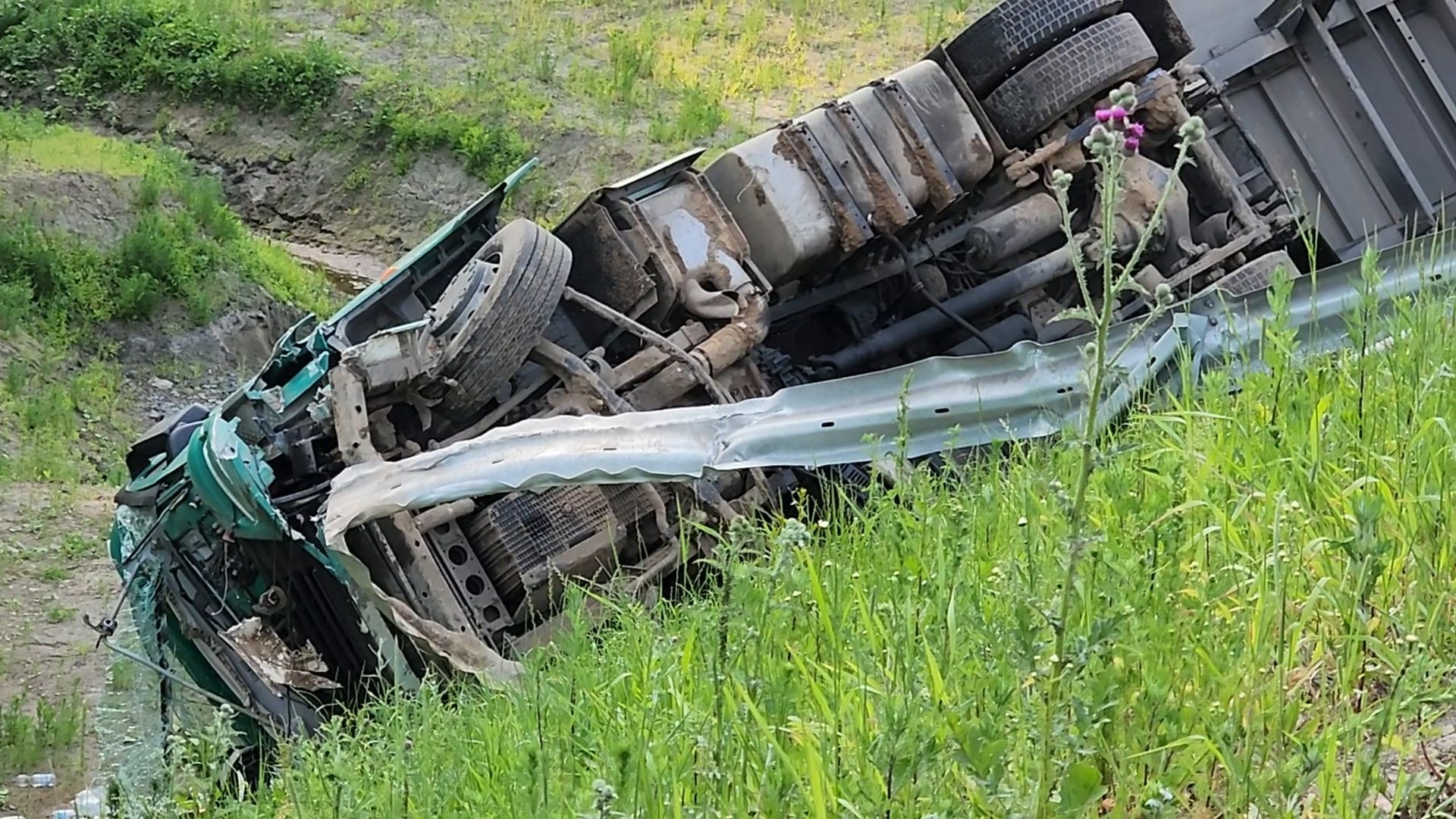 дтп на трассе м5 урал, дтп раменский округ, авария с двумя большегрузами,