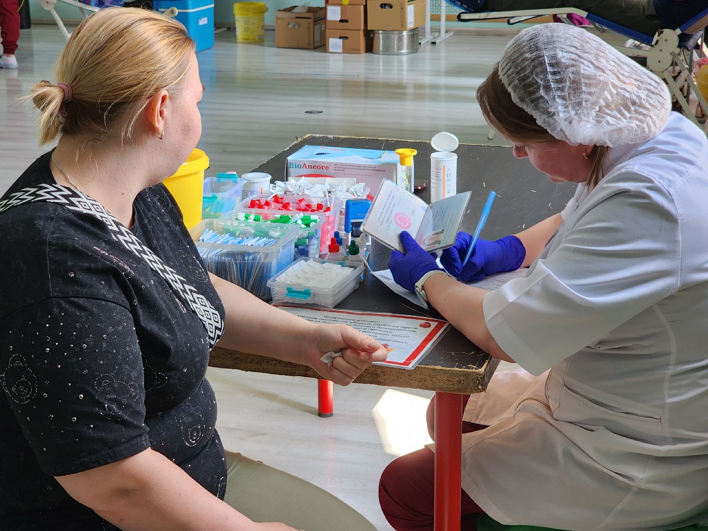 сергиево-посадский городской округ, хотьково, донорская акция, доноры подмосковья, московский областной центр крови, кц елизавета мамонтова,