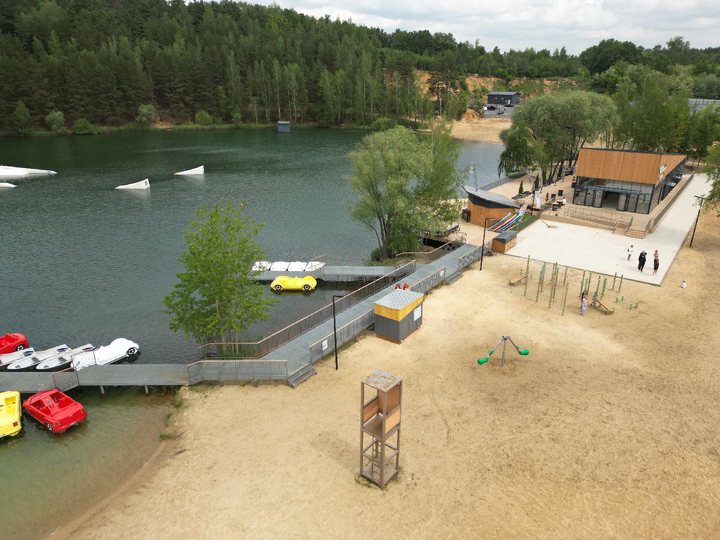 видео с коптера, лесопарк волкуша, отдых в подмосковье,