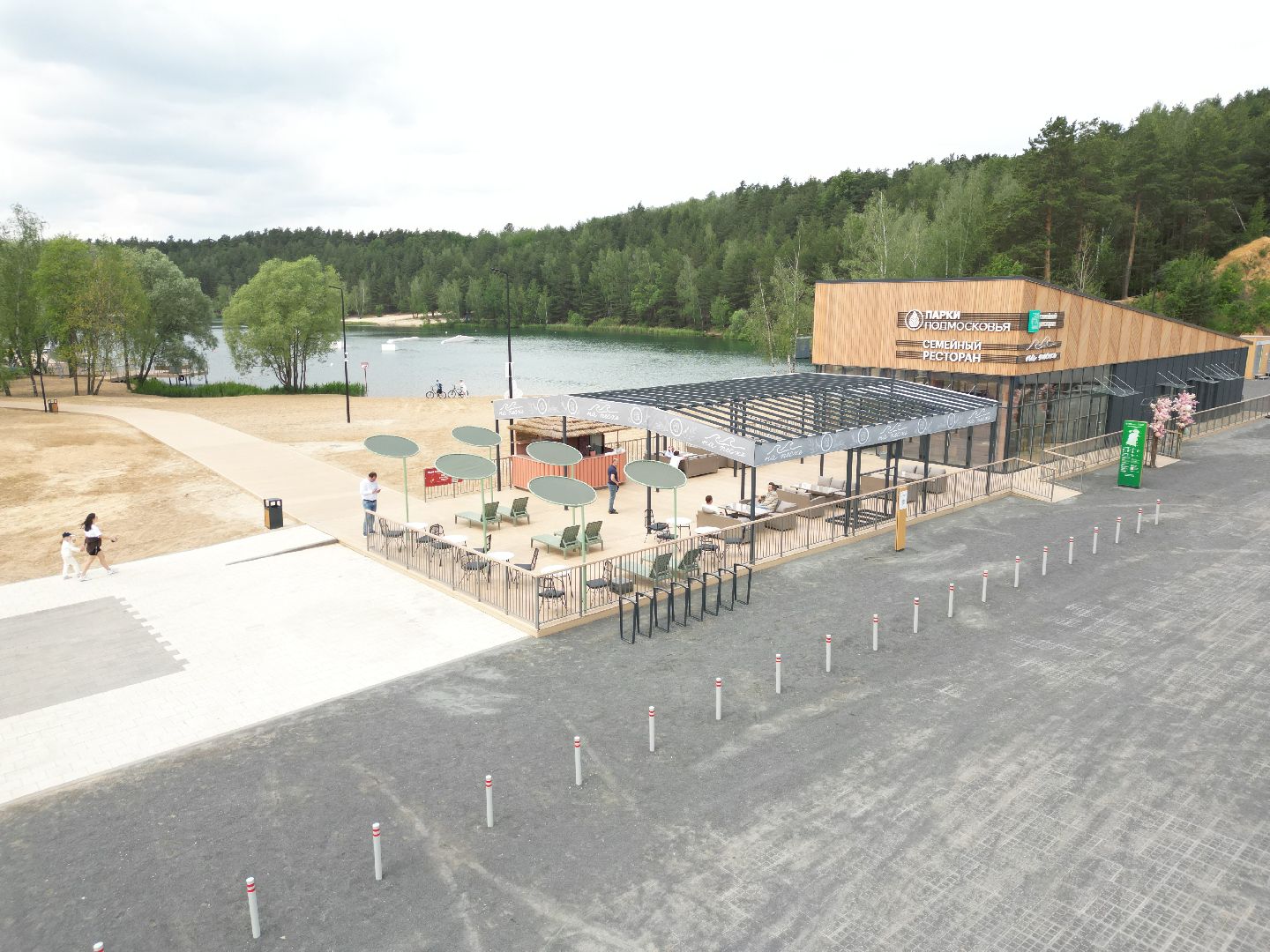 видео с коптера, лесопарк волкуша, отдых в подмосковье,