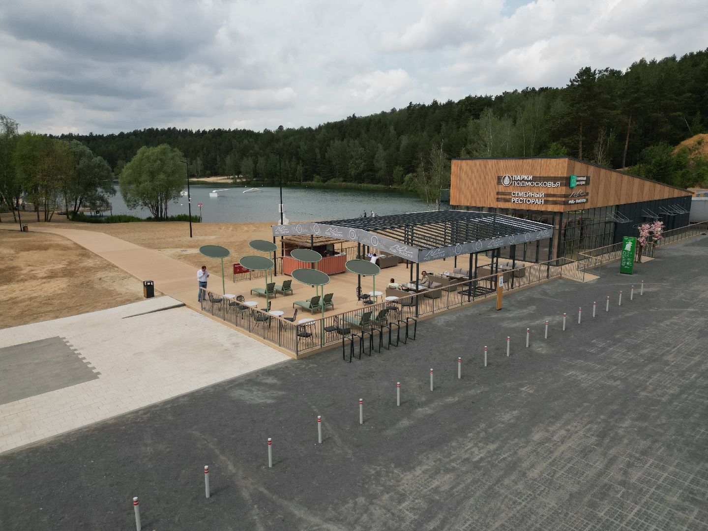 видео с коптера, лесопарк волкуша, отдых в подмосковье,