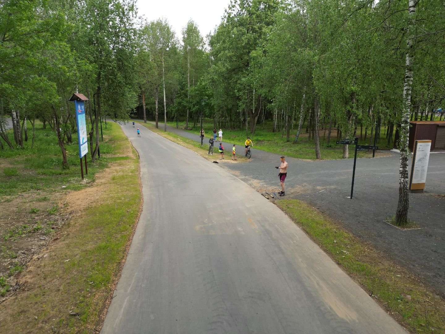 видео с коптера, лесопарк волкуша, отдых в подмосковье,