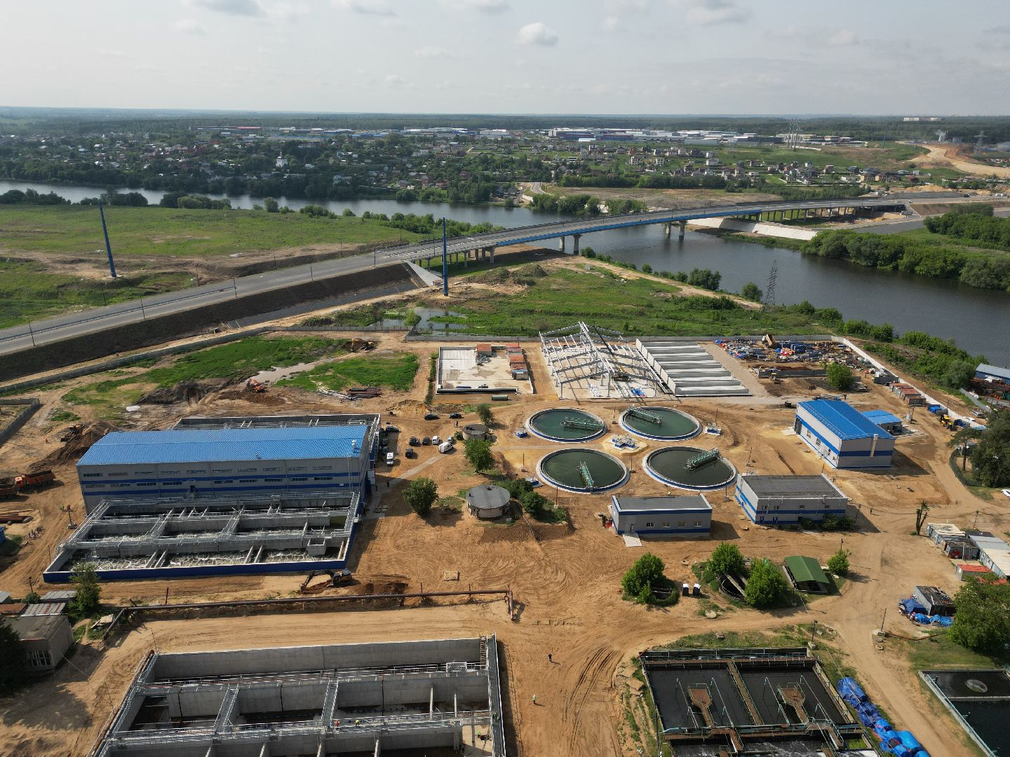видео с коптера, экология подмосковья, очистные в лыткарине,